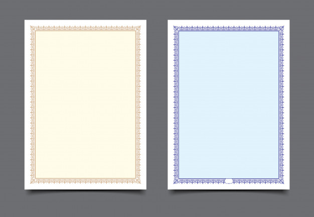 Detail Bingkai Sertifikat Kosong Nomer 30