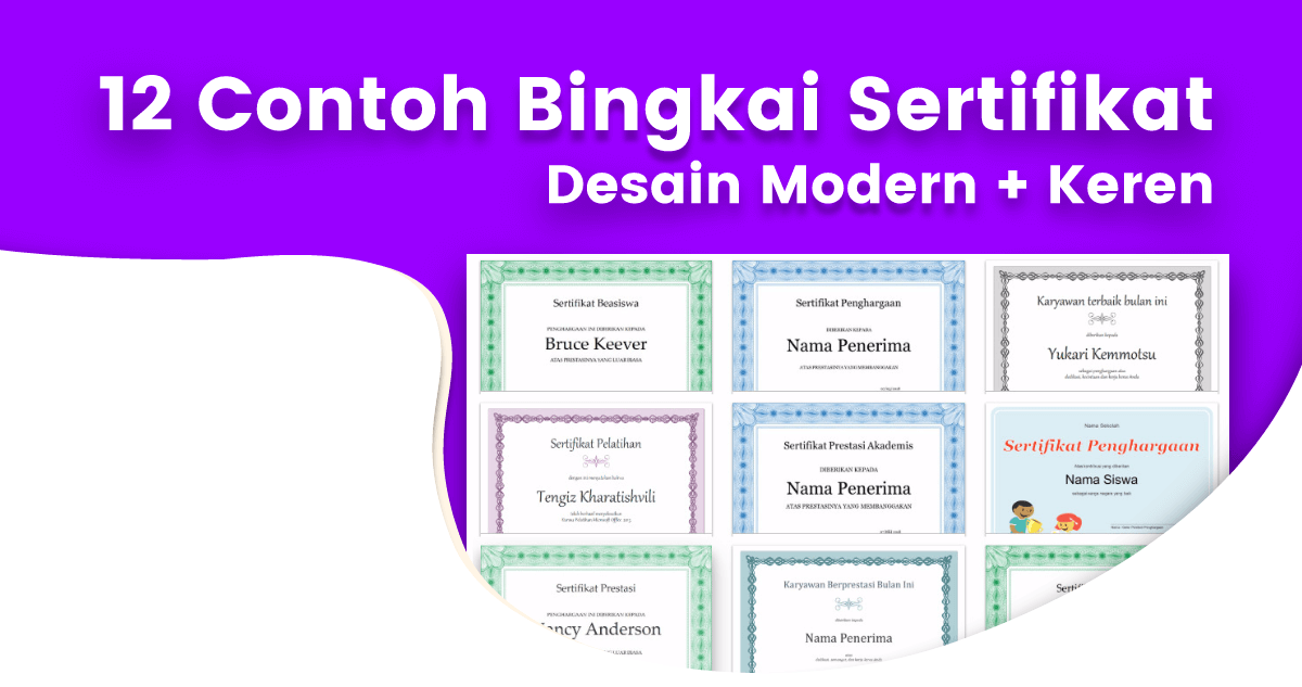 Detail Bingkai Sertifikat Kosong Nomer 37