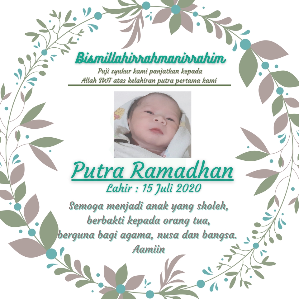 Detail Bingkai Ucapan Aqiqah Nomer 26