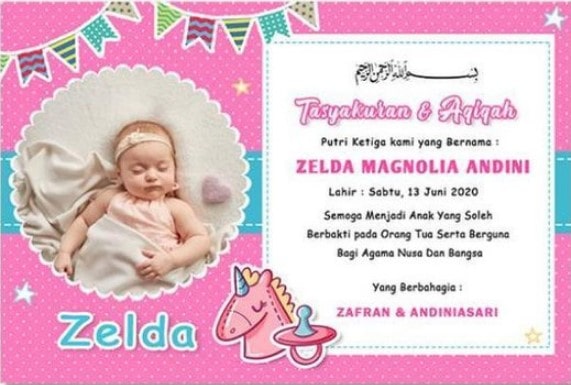 Detail Bingkai Undangan Aqiqah Lucu Nomer 29