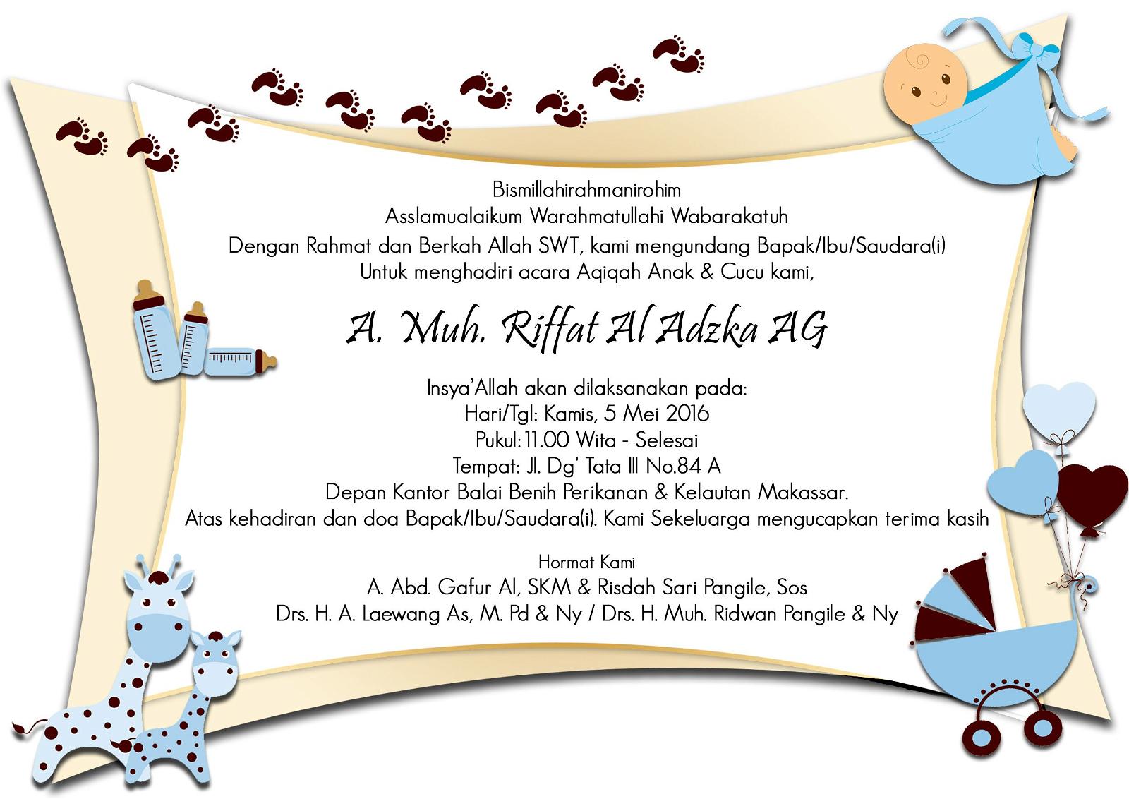 Detail Bingkai Undangan Aqiqah Yang Bisa Di Edit Nomer 55