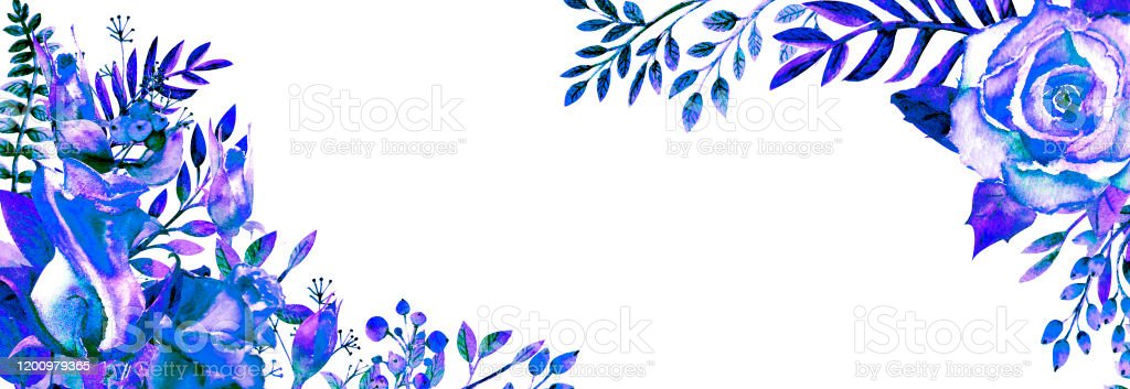 Detail Bingkai Undangan Bunga Biru Nomer 42