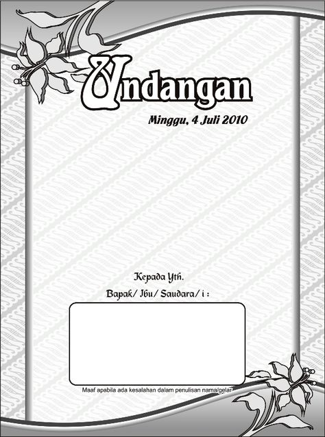 Detail Bingkai Undangan Corel Nomer 16