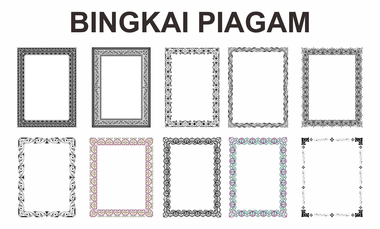 Detail Bingkai Undangan Corel Draw Nomer 31