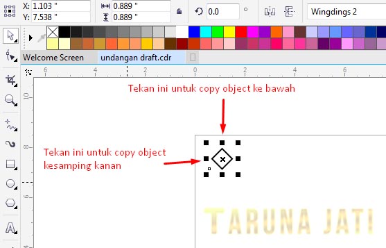 Detail Bingkai Undangan Corel Draw Nomer 40