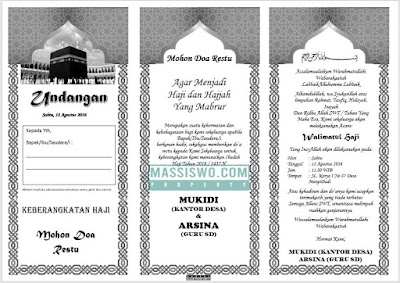 Detail Bingkai Undangan Haji Nomer 33