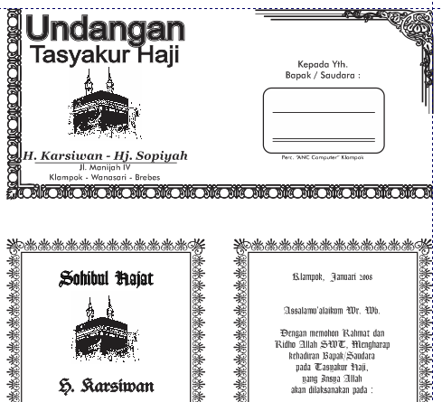 Detail Bingkai Undangan Haji Nomer 6