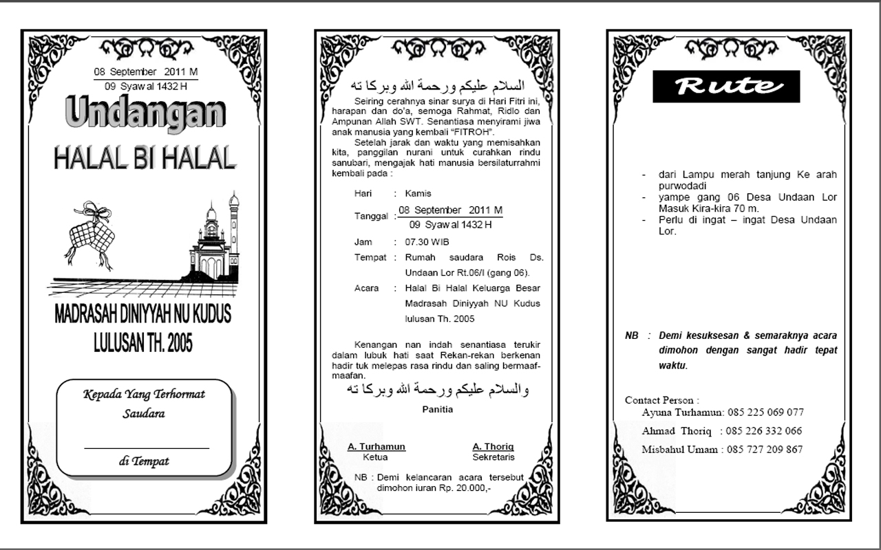 Detail Bingkai Undangan Halal Bihalal Nomer 13