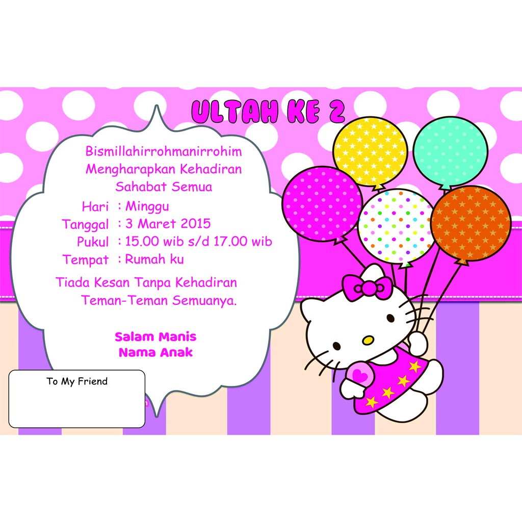 Detail Bingkai Undangan Ulang Tahun Nomer 22