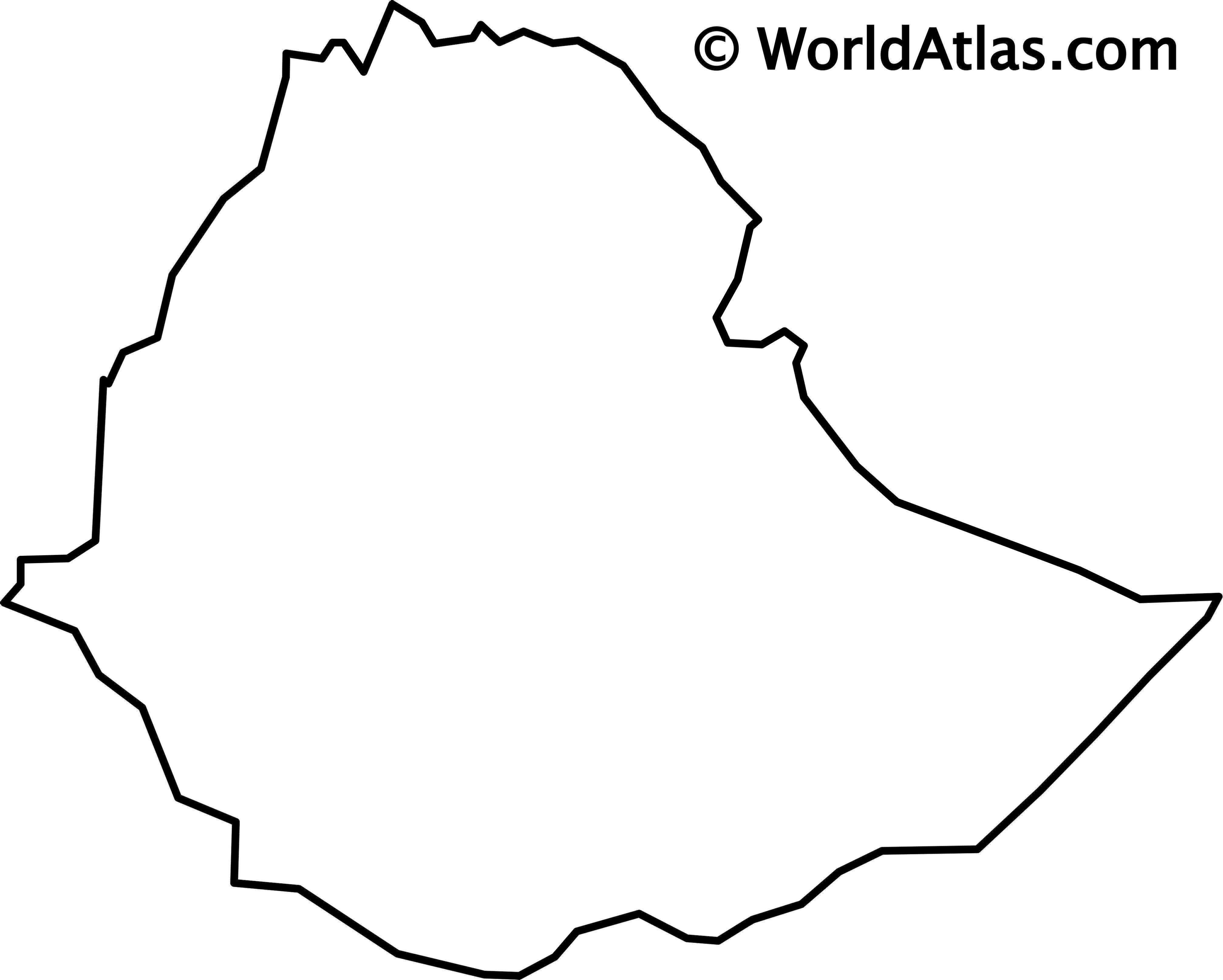 Detail Ethiopian Highlands Map Nomer 8