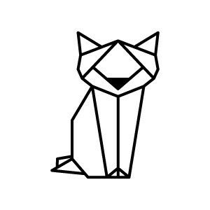 Detail Geometrische Katze Nomer 5