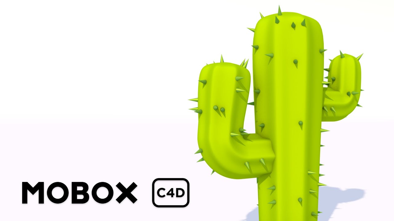 Detail Low Poly Cactus Nomer 4