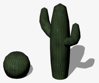 Detail Low Poly Cactus Nomer 5