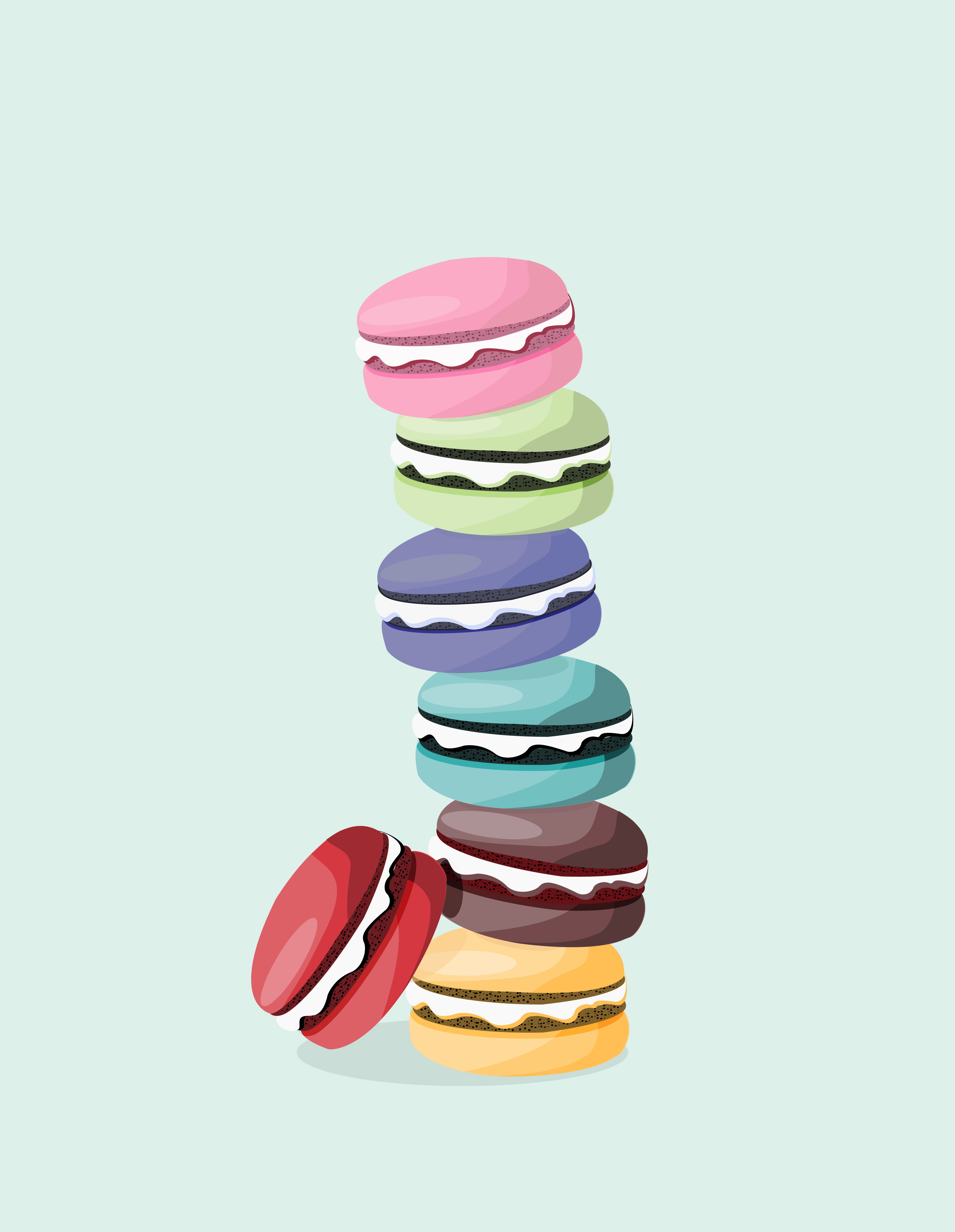 Detail Macarons Gemalt Nomer 5