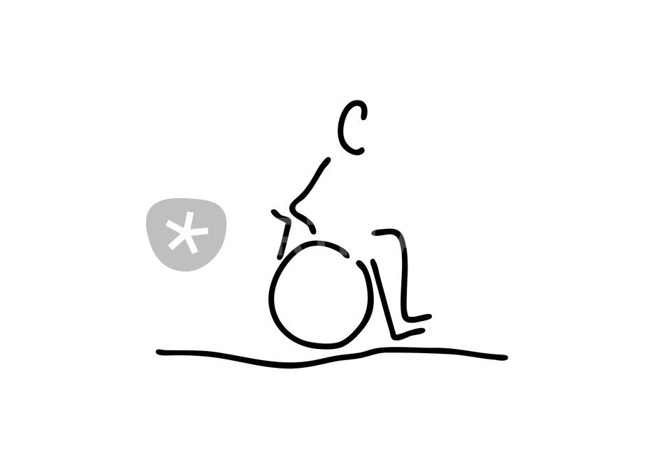 Detail Rollstuhlfahrer Zeichnung Nomer 26
