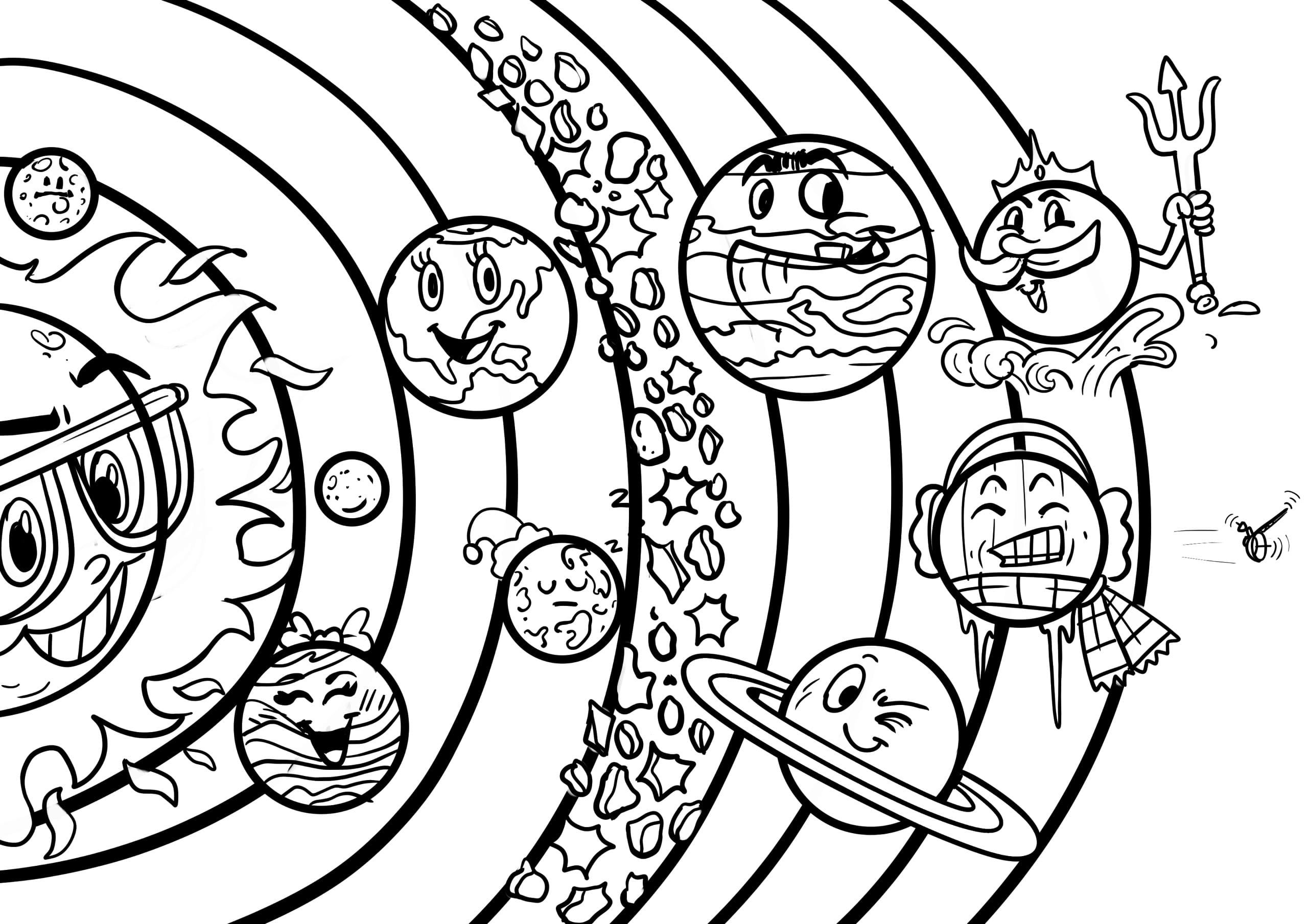 Detail Sonnensystem Ausmalbild Koleksi Nomer 18