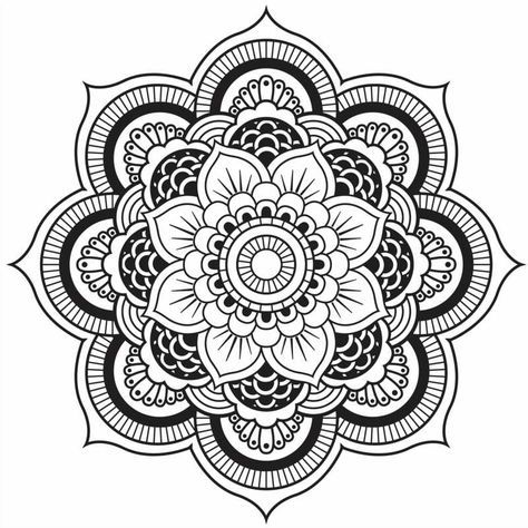 Detail Blumen Mandala Tattoo Nomer 17