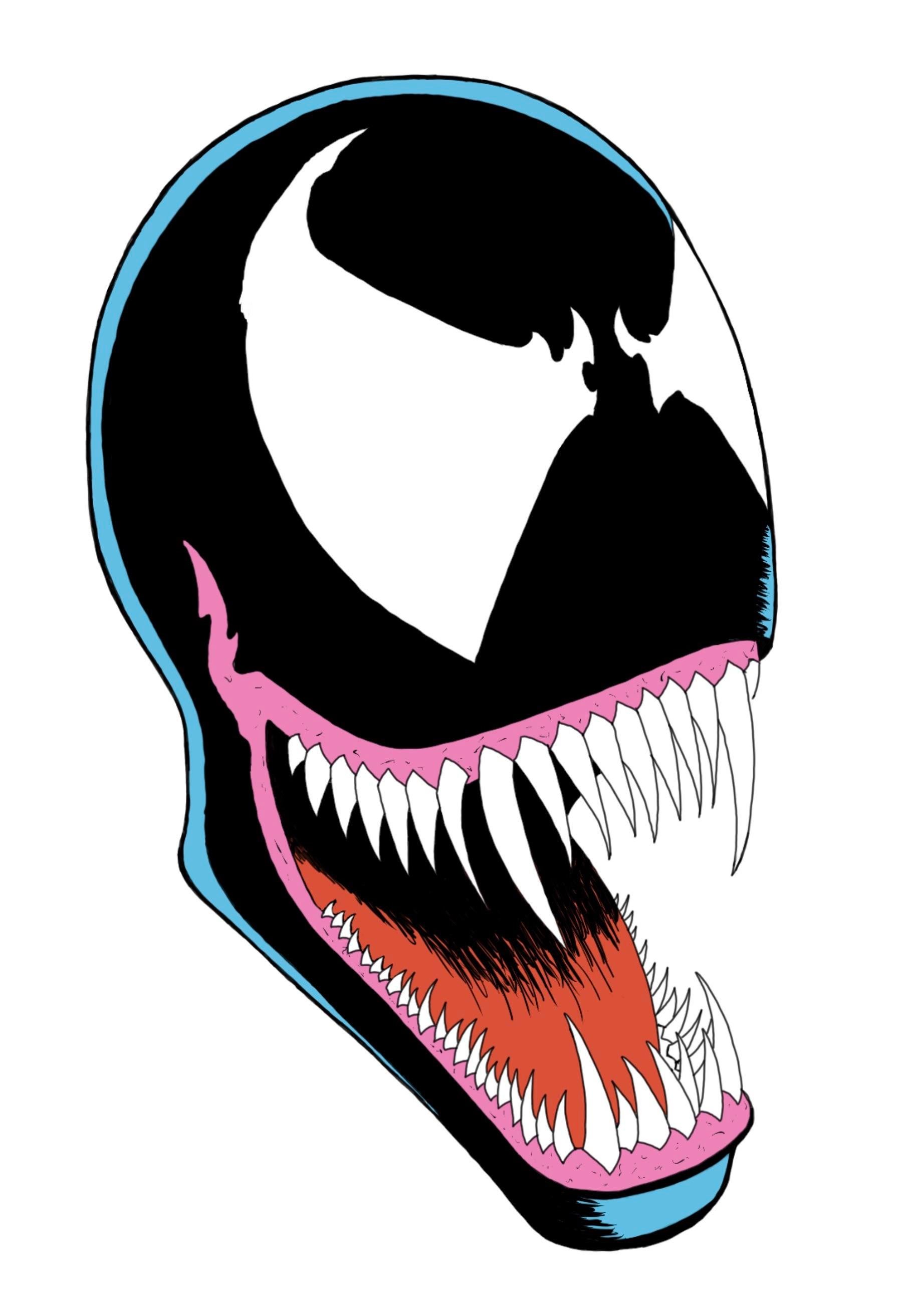 Detail Venom Drawing Nomer 10
