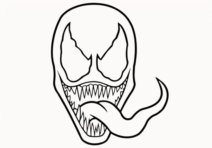 Detail Venom Drawing Nomer 4