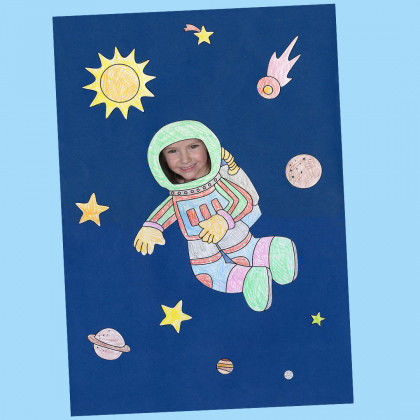 Detail Astronaut Malen Kinder Nomer 9