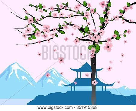 Detail Cherry Blossom Wallpaper Mount Fuji Nomer 12