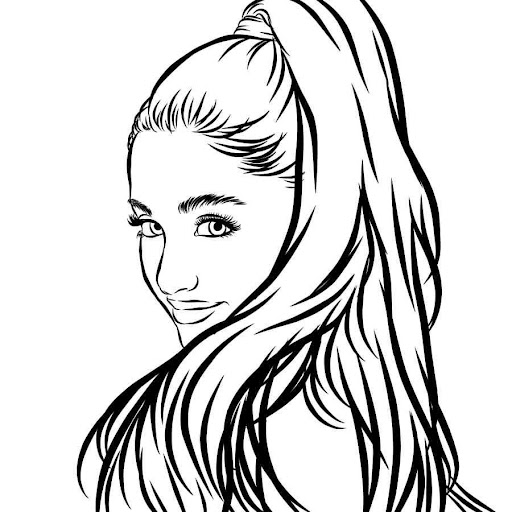 Detail Ariana Grande Black And White Nomer 11