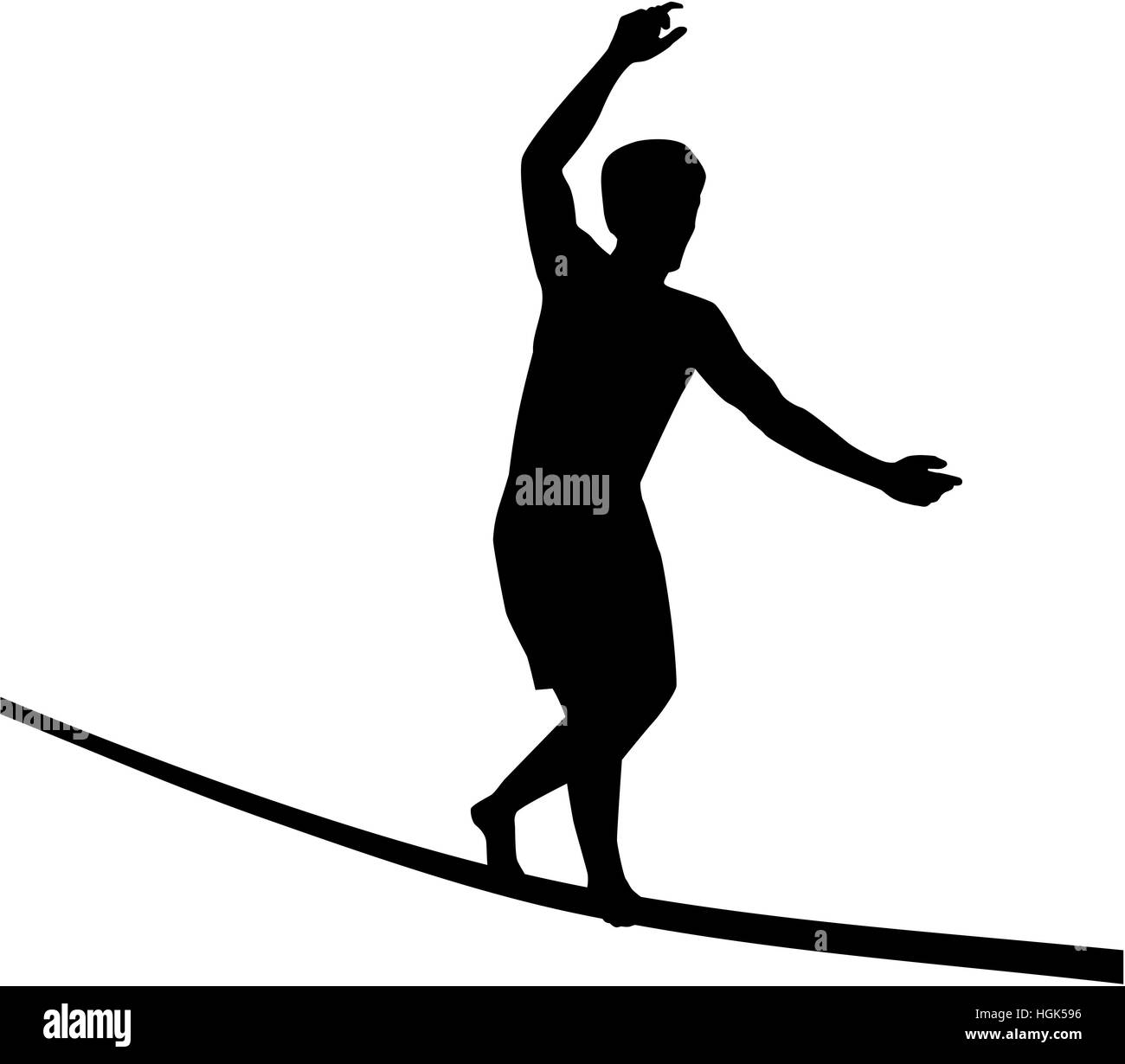 Detail Slackline Silhouette Nomer 3