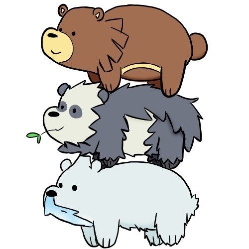 Detail We Bare Bears Fanartikel Nomer 10