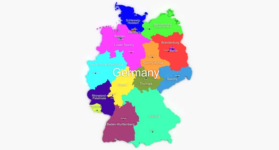 Detail Deutschland Karte Politisch Nomer 9