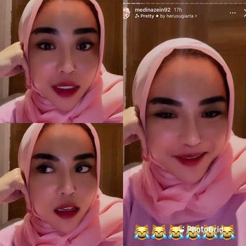 Detail Foto Medina Zein Lepas Hijab Nomer 9