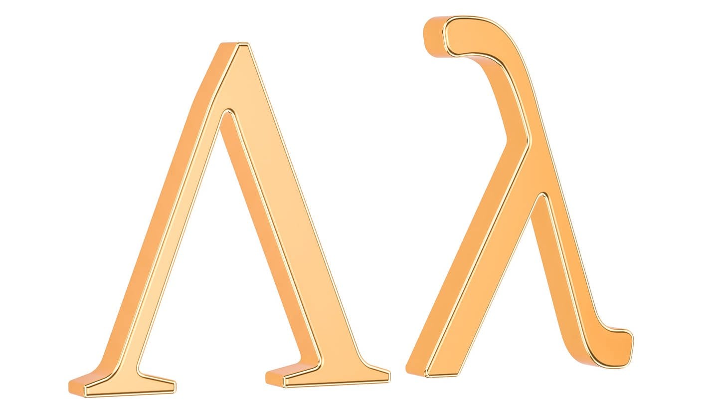 Detail Lambda Buchstabe Nomer 2