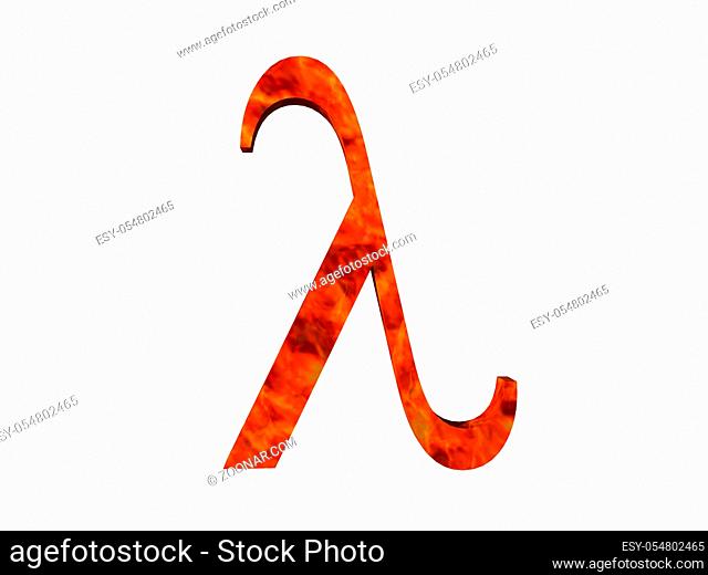 Detail Lambda Buchstabe Nomer 3