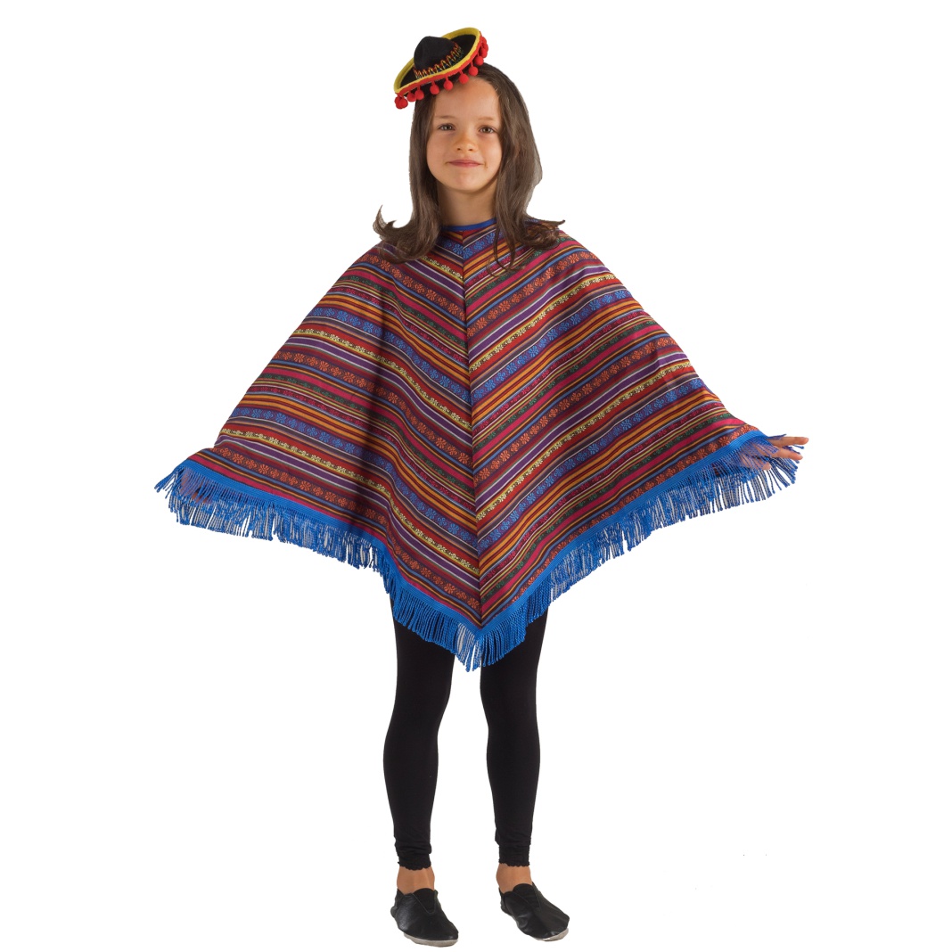 Detail Poncho Mexiko Kinder Nomer 2