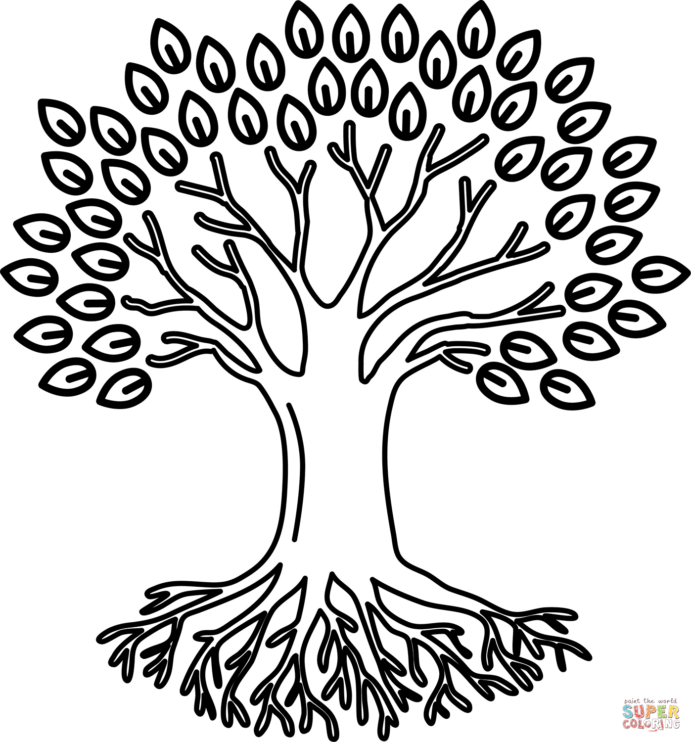 Arbol De La Vida Para Colorear - KibrisPDR