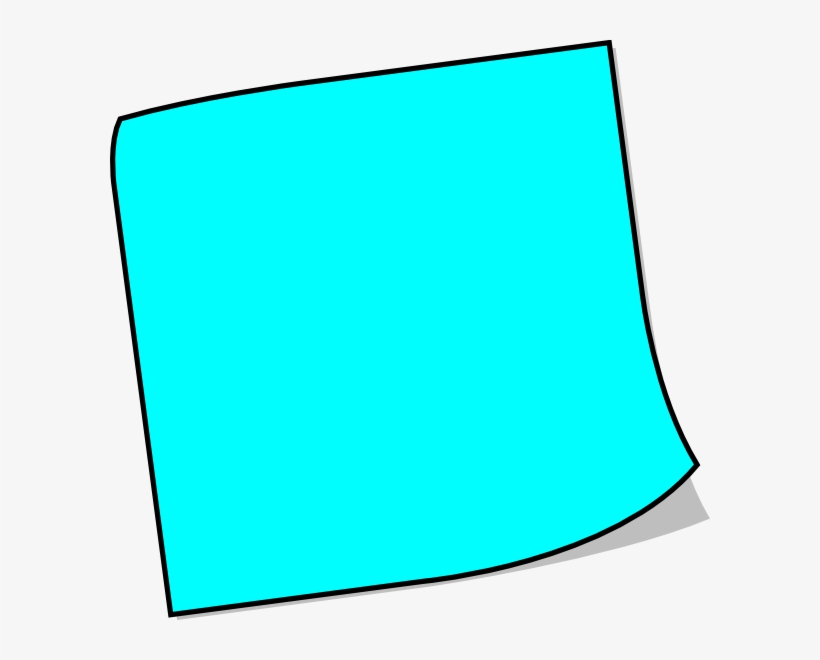 Detail Blue Post It Note Clipart Nomer 2