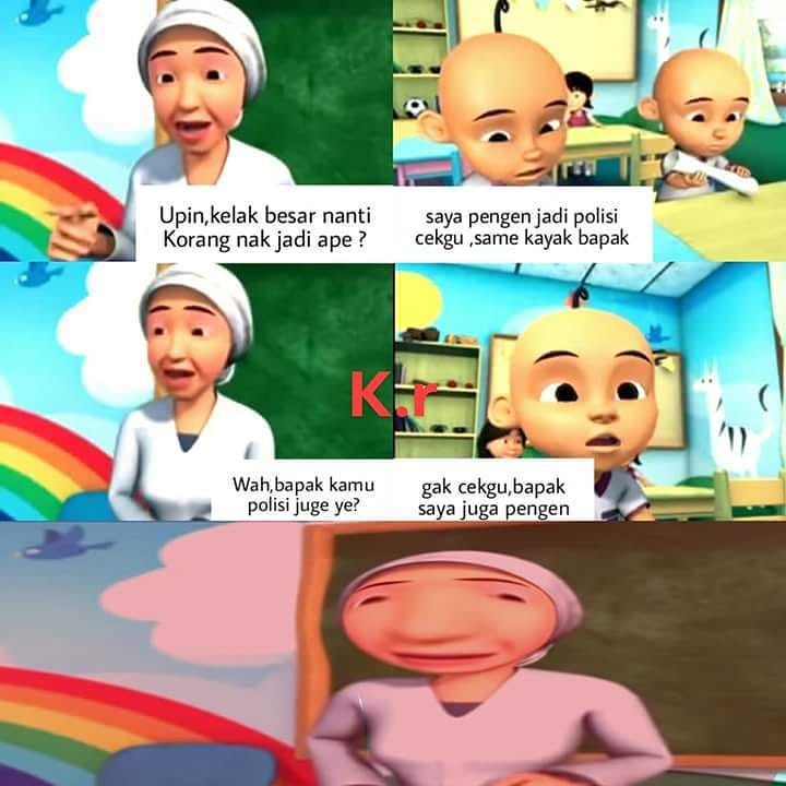 Detail Foto Meme Upin Ipin Lucu Nomer 42