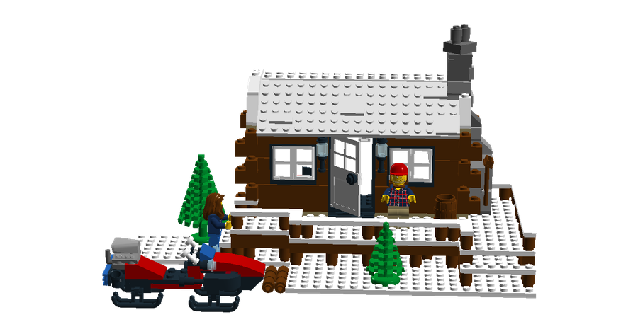 Detail Minecraft Winter House Nomer 28