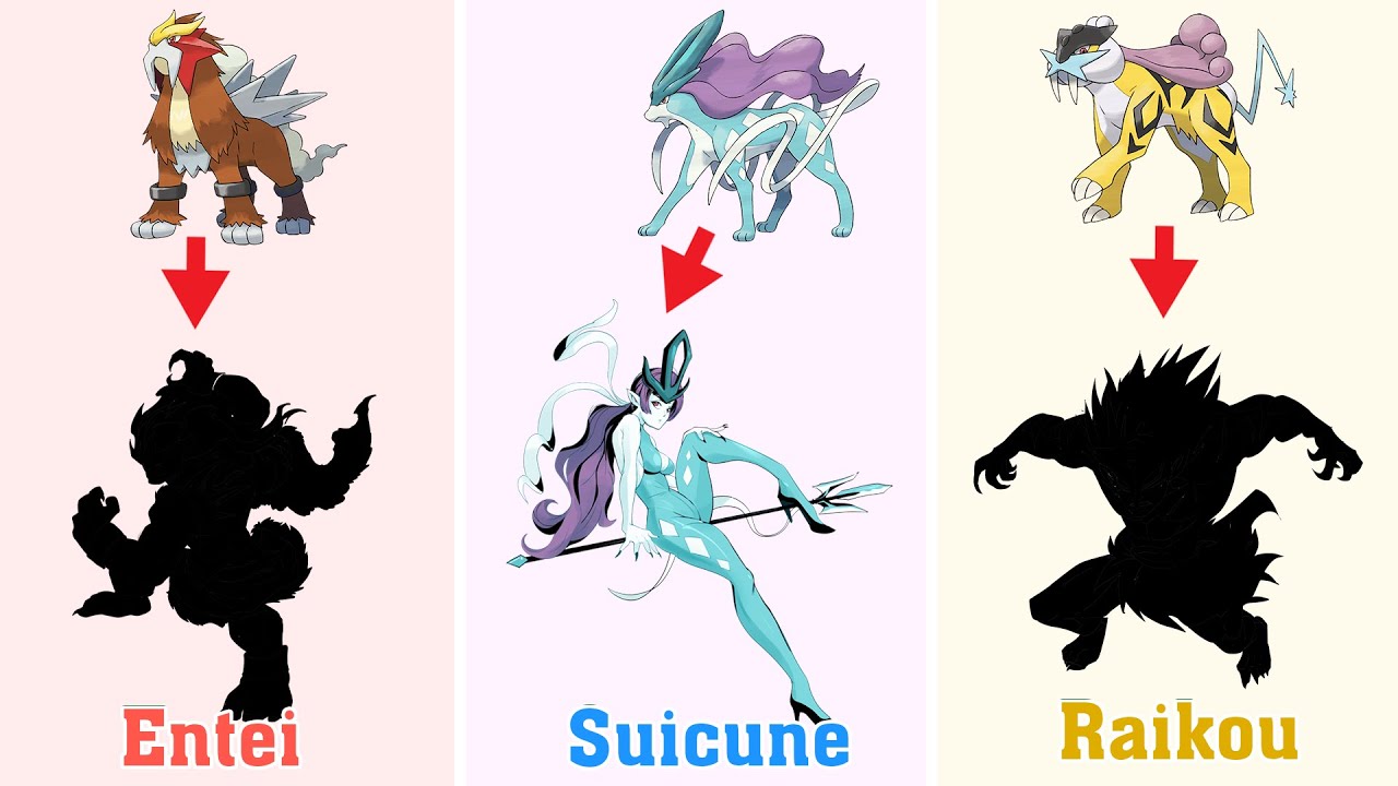 Detail Entei Raikou Suicune Nomer 16