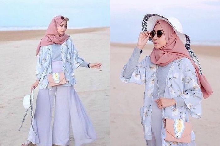 Detail Foto Model Hijab Di Pantai Nomer 39