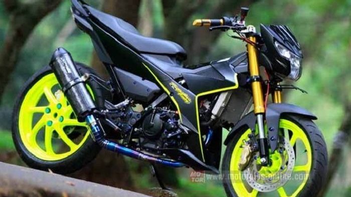 Detail Foto Modifikasi Motor Satria Nomer 41