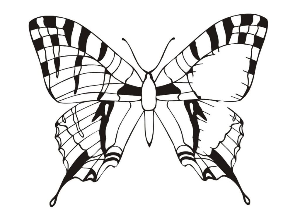 Detail Ausmalbilder Schmetterling Mandala Nomer 21