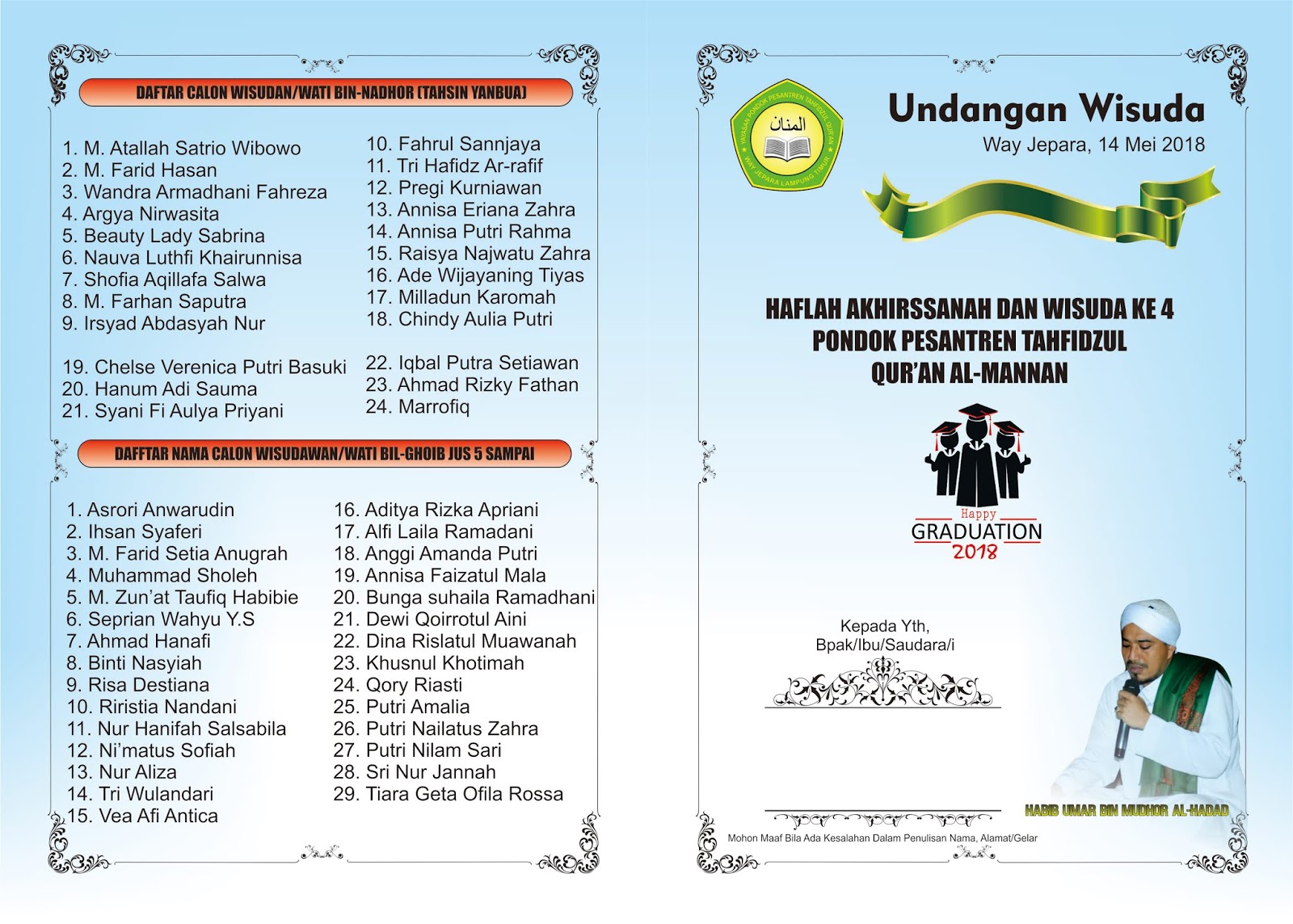 Detail Bingkai Undangan Wisuda Nomer 44