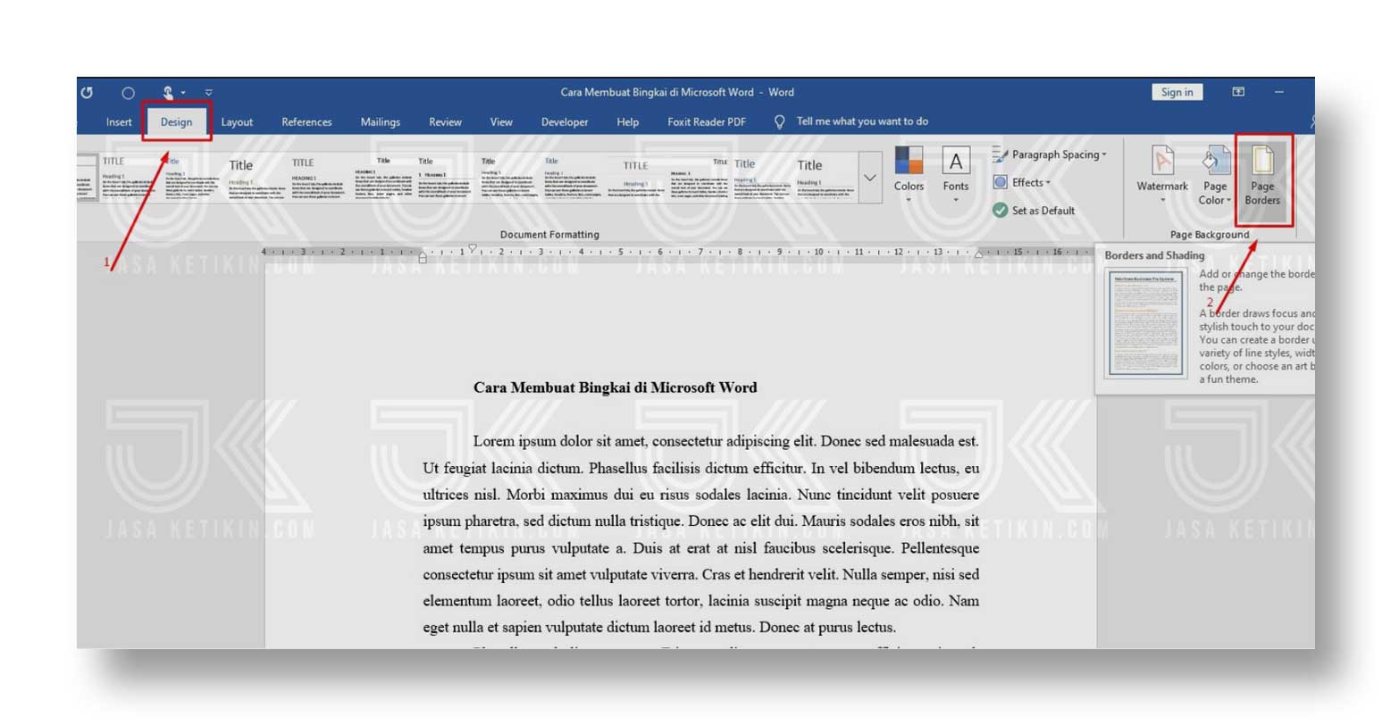Detail Bingkai Untuk Ms Word Nomer 35