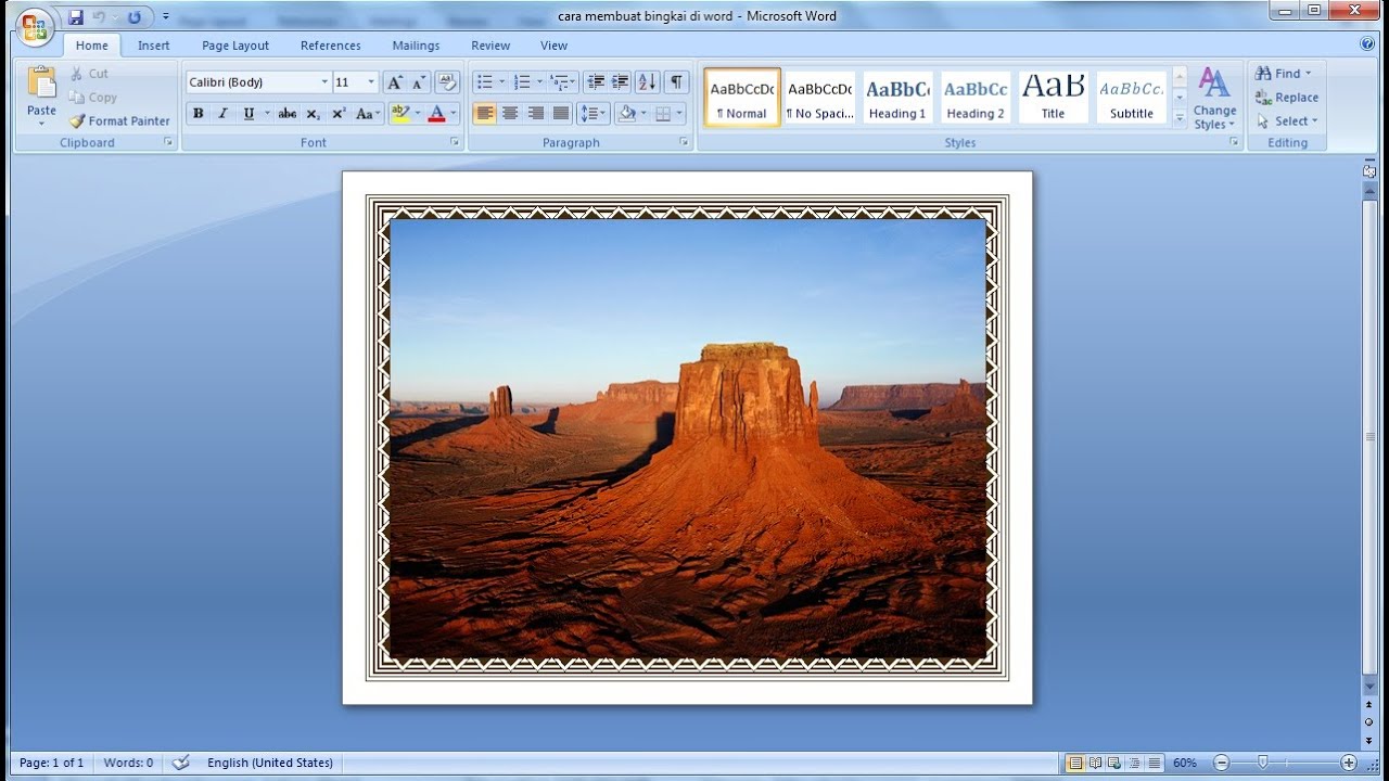 Detail Bingkai Untuk Ms Word Nomer 43
