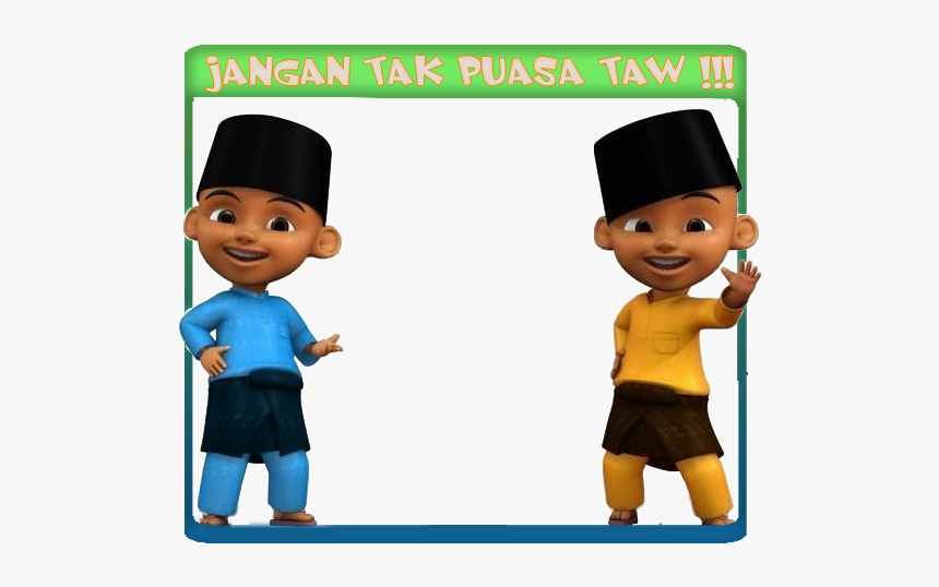 Detail Bingkai Upin Ipin Nomer 3