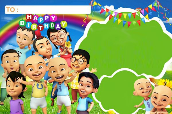 Detail Bingkai Upin Ipin Nomer 34