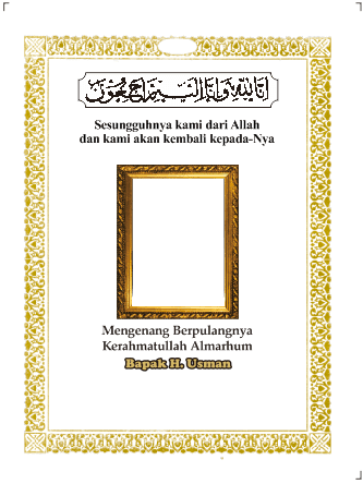 Detail Bingkai Yasin Cdr Nomer 27