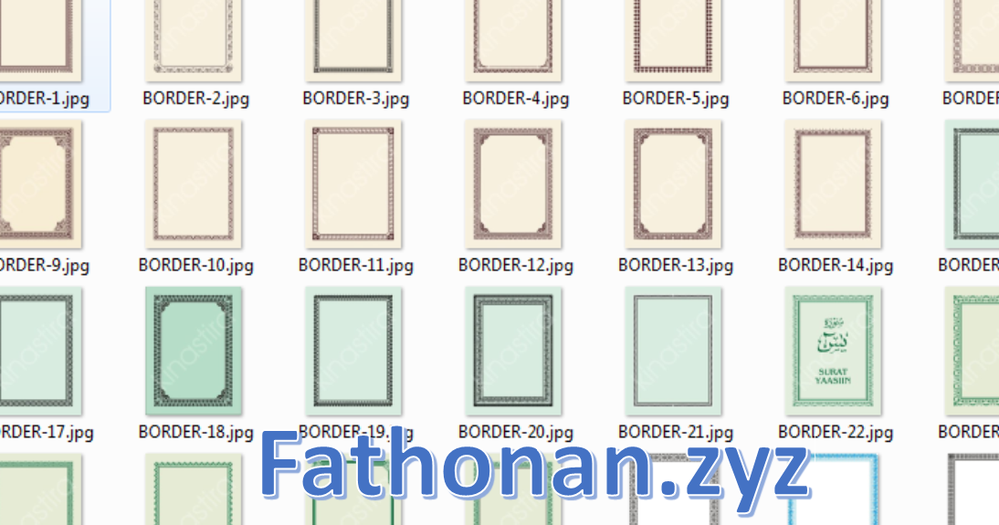 Detail Bingkai Yasin Cdr Nomer 31