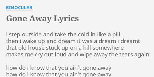 Detail Binocular Lyrics Nomer 18