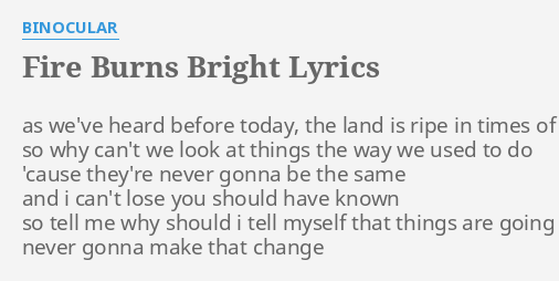 Detail Binocular Lyrics Nomer 49